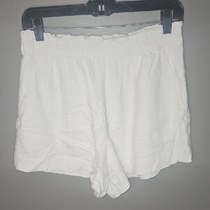 Abercrombie & Fitch High Waist White Shorts